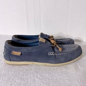 Sperry Topsider Blue Suede Leather Slip On Loafers 11